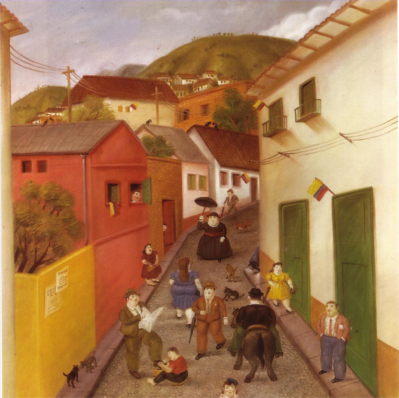 The Street Fernando Botero Oil Paintings